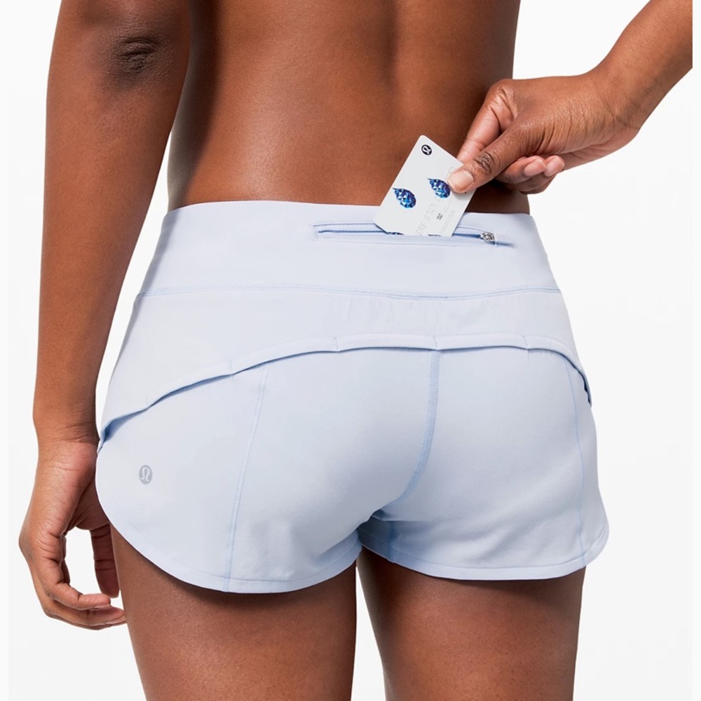 lululemon athletica Light Blue Athletic Shorts
